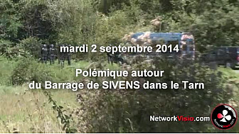 ZAD Barrage de Civens dans le Tarn :  après 2 jours de confrontations, premier barrage routier par les opposants 