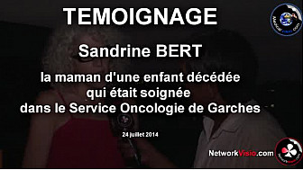 AP-HP Oncologie Garches : Sandrine BERT nous parle de son Enfant décédée qui soignait son Cancer à Garches