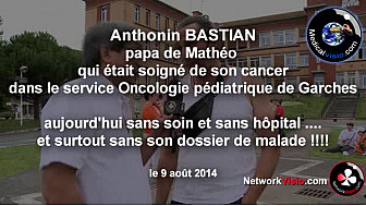 AP-HP Oncologie Garches : le 9 aout 2014 ce papa n'a plus d'hôpital pour faire soigner son petit Maceo atteint d'un Cancer