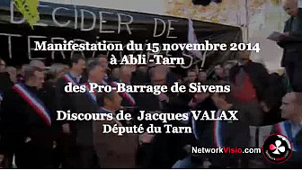 Barrage de Sivens : discours du Député Jacques Valax à la Manifestation Pro-Barrage d'Albi le 15 novembre 2014