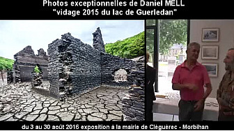 Exposition Photos de la Vidange du Lac de Guerledan par Daniel Mell à la mairie de Cléguérec (56) du 3 au 30 août 2016. #Guerledan