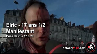 Notre Dame des Landes - Elric, 17 ans et demi, pris à partie par les forces de l'Ordre