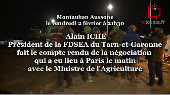 Compte-rendu des Négociations entre le Ministre de l'Agriculture et les Agriculteurs ce vendredi 2 février à Paris @FNSEA @Occitanie @tarnetgaronne_CG