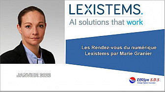 Les Rendez-Vous du Numérique, l'entretien avec Marie Granier qui nous parle de Lexistems