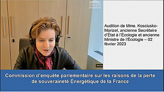 Audition de Mme Kosciusko-Morizet ancienne secrétaire d'état à l'écologie et ancienne ministre à l'écologie - Commission parlementaire sur les raisons de notre perte de souveraineté énergétique [02 février 23]